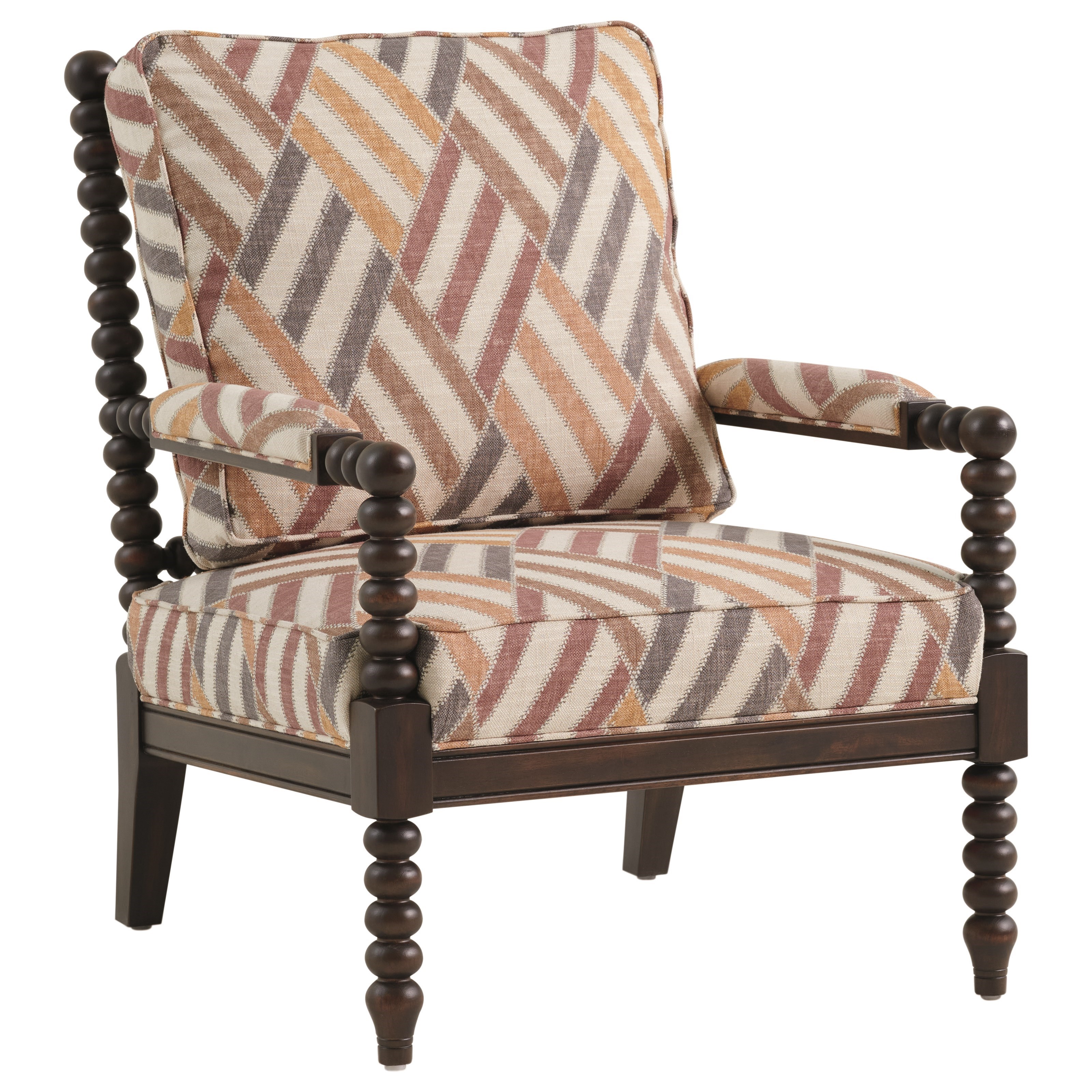 メリディアン　マーサークラブチェア　ベルベットチェア　コンテンポラリー　IGZ Tommy Bahama Home Kingstown 1635-11 Maarten Chair with Padded Arms